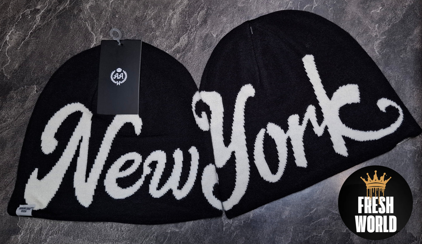 Gorro New York Legend (negro-reversible)
